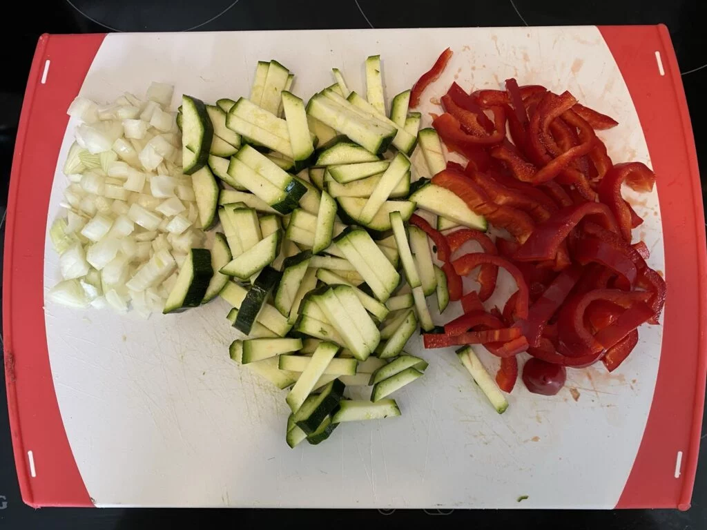 Mediterrane Gemüsepfanne mit Dinkel und Feta 6 mediterrane Gemüsepfanne