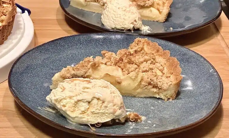 Apfelkuchen als Apfeltarte