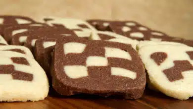 schwarz-weiß-Gebäck Mürbeteig Plätzchen