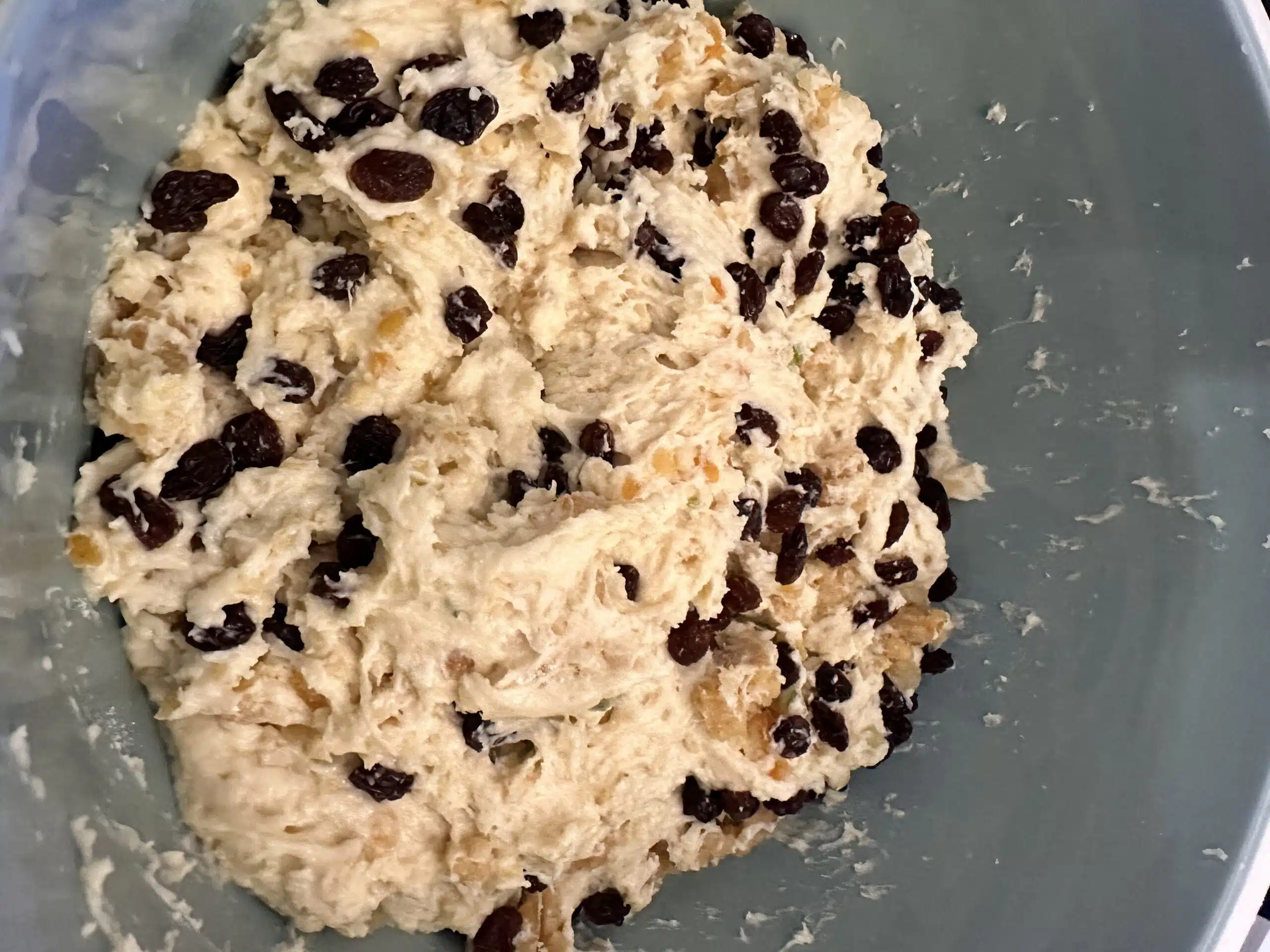 Marzipan-Quarkstollen Teigherstellung